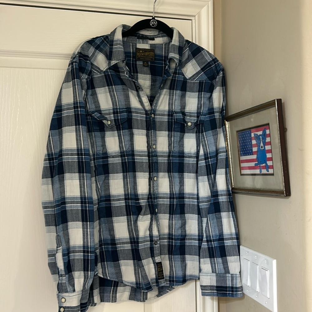 Lucky Brand Western Snap Flannel